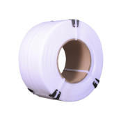 Лента полипропиленовая (12x0,5) мм 3000 метров, белая Лента полипропиленовая (12x0,5) мм 3000 метров, белая